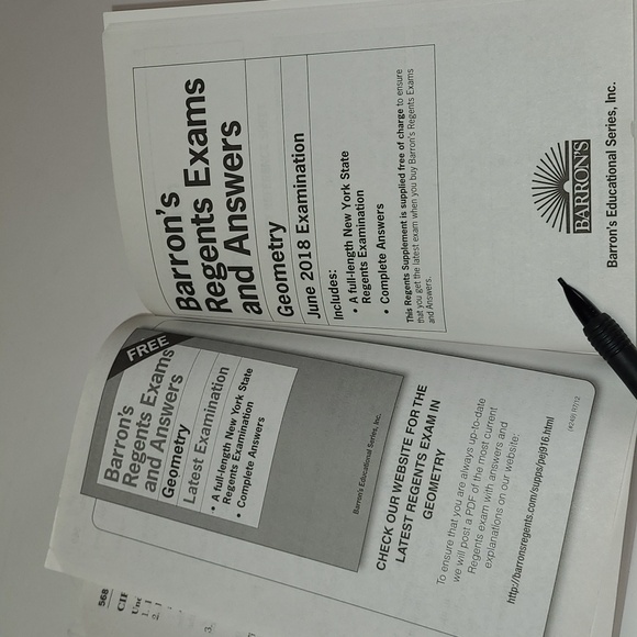 Barron's Geometry Regents Exams and Answers - Picture 14 of 15